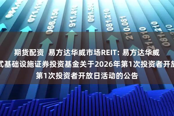 期货配资  易方达华威市场REIT: 易方达华威农贸市场封闭式基础设施证券投资基金关于2026年第1次投资者开放日活动的公告